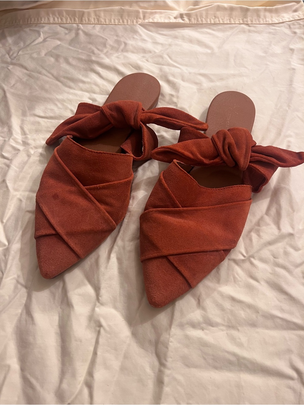 Anthropologie Suede Mules